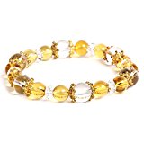 #2: 【京珠堂】AAA 水晶×ゴールドシトリン 10mm 天然石 ブレスレット