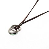 #10: (ティーケー タケオキクチ) tk.TAKEO KIKUCHI スウェードダブルリングネックレス 17009851 00 ダークグリーン(523)