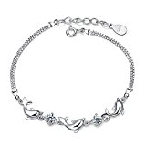 #3: Fairy Heart イルカ モチーフ ブレスレット シルバー キュービックジルコニア (CZ)