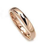 #3: 指輪 タングステン 甲丸 3mm リング プレーン ピンクゴールド ピンク 13号