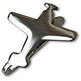 #7: 【(クリフ) clife】clip and life / fly high (飛行機) 日本製クリップ (シルバー)