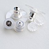 #9: ピアスキャッチ おちないくん２ 花形シリコンキャッチ 円盤キャッチ ３種類キャッチセット