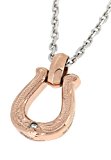 #7: [セピア] Sepia ハワイアンホースシュー 天然ダイヤ ステンレス ネックレス (ピンクゴールド) メンズ 人気 ブランド かわいい
