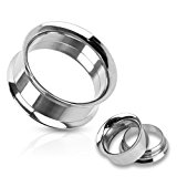 #1: [ラプラス]laplace ボディピアス body-piercing スクリュータイプダブルフレア 【 高品質 ボディーピアス 専門店 】 シルバー 6G （ 4mm ）