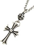 #10: [D.E.E.D] ステンレス シルバーアクセサリー メンズ ネックレス クロス 十字架 ワンボールクロス 316L 金属アレルギー
