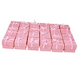 #4: 24pcs 指輪ケース  ギフトボックス ジュエリーボックス リングボックス プレゼント に ステキ オシャレ 結婚指輪  アクセサリーケース ピンク
