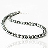 #8: 【高純度99.99％!!】 稀少 6mm テラヘルツ 鉱石 ネックレス レア パワーストーン 1秒間に1兆回振動 シック クール メタリック ペンダント (6mmラウンド)