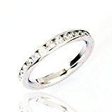 #7: 【アレルギーフリー】 フルエタニティリング 医療用ステンレス使用 SS316L 指輪 男女兼用 プレゼント