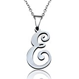 #2: Jstyle[ジェイスタイル]【E】 アルファベット　ネックレス　メンズ　レディース　ペンダント　金属アレルギー対応　サージカルステンレス製