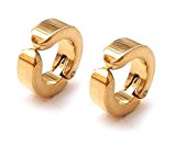 #8: ochiyo-shop ２個セット シンプル イヤーカフ 【ゴールド】 チタン フェイクピアス 両耳用 小