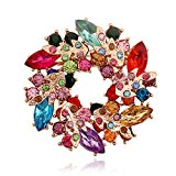 #2: 【ノーブランド 品】ブローチ　ハナズオウ形　キラキラ　ファッション 　アクセサリー 　結婚式　パーティー　プレゼント　 マルチカラー