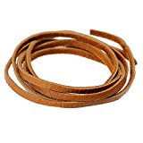 #6: Binich(ビニッチ) 革紐 セーム レザー ネックレス 幅2.8mm 長さ90cm (ブラウン)