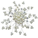 #10: Vktech　ウェディング花嫁 髪 飾り パール ヘッド ドレス ヘアピン ヘアの櫛 披露宴 結婚式