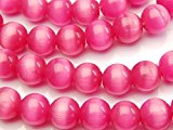 #10: 【 福縁閣 】【 チェリーピンクキャッツアイ 】　8mm １連（約35cm）_R917-8/A5-4 天然石 パワーストーン ビーズ