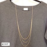 #9: NEOGLORY［ネオグロリー］日本製 3連タイプ K14 ゴールド チェーン ロング ネックレス 95cm（ネオグローリー）