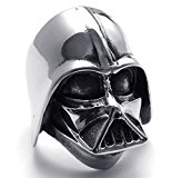 #6: PW 高品質チタン&ステンレス Starwarsダースベイダー仕様指輪 22242 シルバー(銀色) 【ラッピング対応】