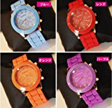 #3: 12color　ビビットカラーレディース　メンズOK腕時計 (ブルー)