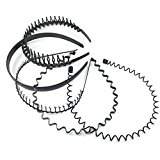 #7: カチューシャ 5本 セット フリーサイズ シンプル デザイン 有名人着用 男女兼用 ブラック 黒