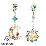 #7: carina(カリーナ) 太陽と月 フック ピアス 両耳ペアセット アジアン 民族 ムーン サン レディース アクセサリー