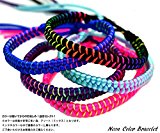 #5: 【5個セット‼】 カラフル ミサンガ ブレスレット アンクレット ネオン ;AMMI-036