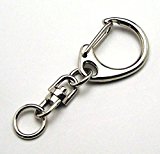 #8: キーホルダー金具 小-Ｎ ニッケル ５０個