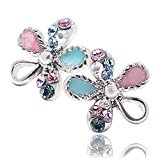 #5: [メルキュート] Merqute フラワー ピアス ノンアレルギー 樹脂 レディース M-048 (シルバー)