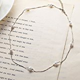 #4: ブランドIUHA®【月の雫　真珠シリーズ】ベビーパールネックレス 　S925 シルバー 金属アレルギー対応 変色防止