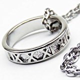 #5: プラチナsvRG加工［ローマ数字リングネックレス］シルバーcolor［n524］