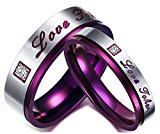 #6: ZAKAKA 指輪 メンズ ステンレス レディース ペアリング カップル指輪12号 14号 16号 18号 20号 23号を提供する 婚約 (レディース　（12号）)