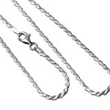 #10: BY THE SEA ハワイアンジュエリー　シルバーロープチェーン　シルバー925　太さ2mm　長さ45cm　SCH13