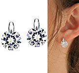 #10: （ネオグロリー）Neoglory Jewelry レディース　大粒　ダイヤモンド　AAA級ジルコン　キラキラ　スタッドピアス「ホワイト」