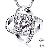 #5: J.Rosée レディースネックレス シルバー925 3Aジルコニア “永遠に離れない” チェーン長さ：45CM精美ギフトボックス