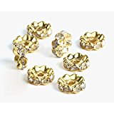 #3: 【京珠堂】ロンデル 10mm 波型 ゴールド 100個