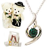 #8: 5月 誕生日プレゼント レディース ジュエリー アクセサリー ネックレス 女性 月誕生石 母の日プレゼント女の子 妻 人気 amazon ランキング上位 クマラッピング メッセージカード付き y441 (エメラルド)