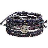 #3: (ワカミ) wakami ブレスレット Earth Bracelet 7strands 日本限定モデル ナイト WA0389-50