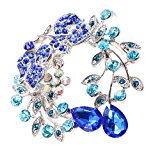 #9: 【ノーブランド品】ファッション ブローチ エレガント ラインストーン クリスタルフラワー ブローチピン ロマンチック ギフト 結婚式 パーティー