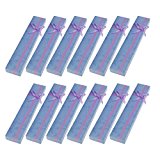 #8: 12pcs　ネックレスケース　ギフトケース　ジュエリーボックス　パープル