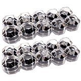 #7: リングケース　透明ジュエリーケース (黒 20個)