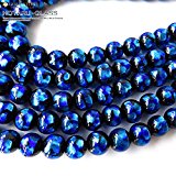 #4: ホタルガラス一連ビーズ10mm 長さ40cm とんぼ石 沖縄で大人気のお土産アイテム typeA