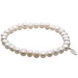 #3: 【セノーテ】 cenote t0840 【パワーストーン アクセサリー】 淡水パール8mm玉ブレスレット 【20cm 内周17.5cm】