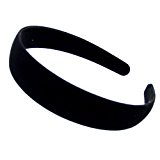 #9: (リトルムーン) Rubanカチューシャ シンプルリュバン ブラック [正規品]