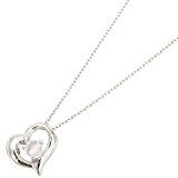 #10: レディースネックレス ペンダント シルバー925（プラチナ仕上げ） 6月の誕生石ムーンストーン オープンハート ストーン 誕生石 お守り キュート プレゼント ギフト