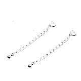 #9: 【ノーブランド品】チェーンを長くしたい ネックレス チェーン 延長 アジャスター(シルバー 2個セット)