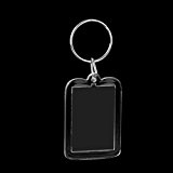 #10: 【ノーブランド品】写真キーチェーン　写真入れ　キーホルダー　オリジナルキーホルダー　キーリング　　記念　長方形　10個 D