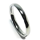 #6: 新宿銀の蔵 2mm幅 プレーン 平甲丸 サージカルステンレス リング 7～21号 (19号) ステンレス 指輪 メンズ おしゃれ 人気 シンプル