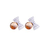 #1: 【スワロフスキー ピアス】レディース スワロフスキー swarovski　pierce　ストン  ピアス イヤリングピアス スワロフスキー イヤリング (コロラドトパーズ)