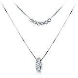 #2: ブランドIUHA®　ダブルチェーン　リンクネックレス オーストリア産 CZダイヤ 　S925 シルバー 金属アレルギー対応 変色防止