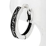 #5: 新宿銀の蔵 唐草 シルバー 925 フープ ピアス 中折れ式 (1P 片耳用) 人気 メンズ ピアス フープ