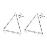 #5: OPOLARJacqueline’s Tearレディースピアス、三角形ピアス 可愛い 925純銀製のピアスの針　女性 卒業 入学 卒園入園 謝恩会パーティー プレゼント/母の日/ギフト/記念日/誕生日 (三角)