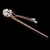 #9: 【ノーブランド品】ヴィンテージ　ボビーピン　花　ヘアピン　カラフル　ラインストーン　かんざし　結婚式